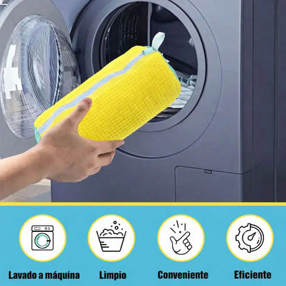 BOLSA PARA LAVAR ZAPATOS – Lava cualquier zapato en la lavadora sin dañarlos