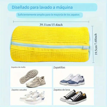 BOLSA PARA LAVAR ZAPATOS – Lava cualquier zapato en la lavadora sin dañarlos