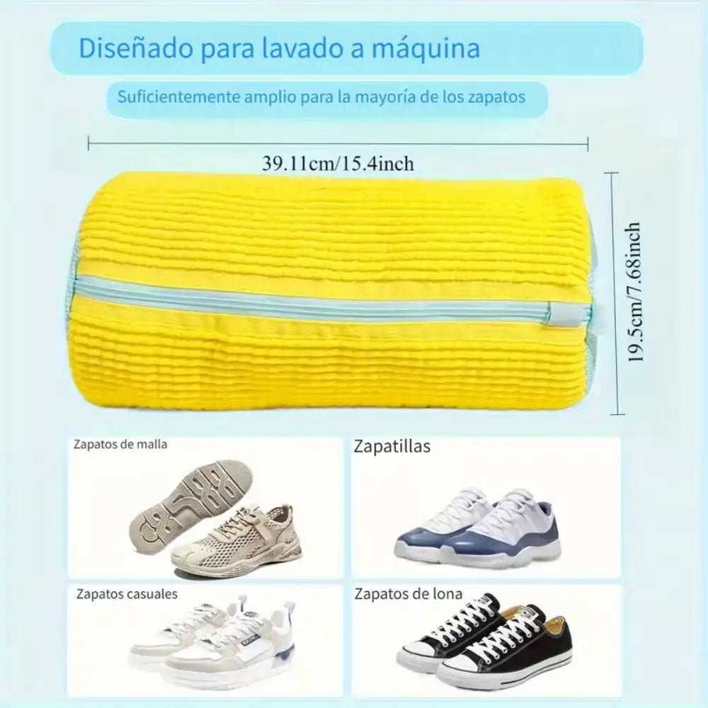 BOLSA PARA LAVAR ZAPATOS – Lava cualquier zapato en la lavadora sin dañarlos