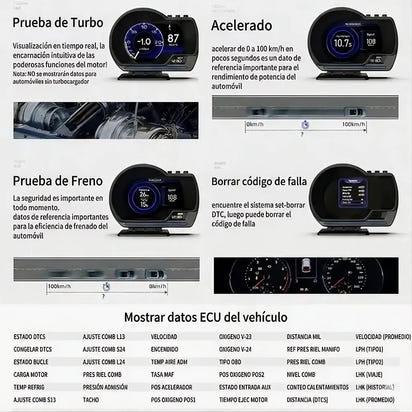 TABLERO DIGITAL - Funciona en cualquier carro, detecta y soluciona fallas