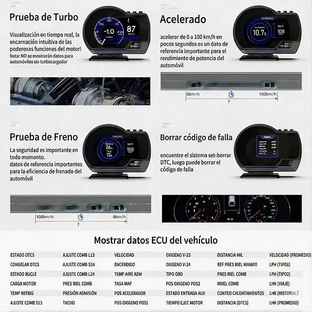 TABLERO DIGITAL - Funciona en cualquier carro, detecta y soluciona fallas