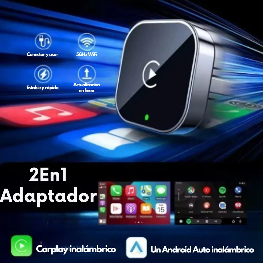 Adaptador Inalámbrico CarPlay - MODELO 2026
