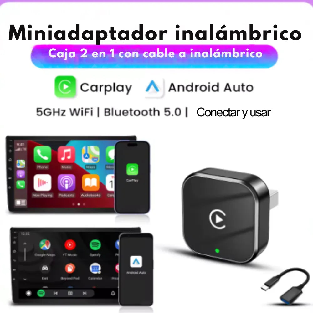 Adaptador Inalámbrico CarPlay - MODELO 2026